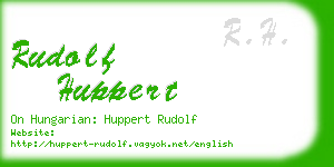 rudolf huppert business card